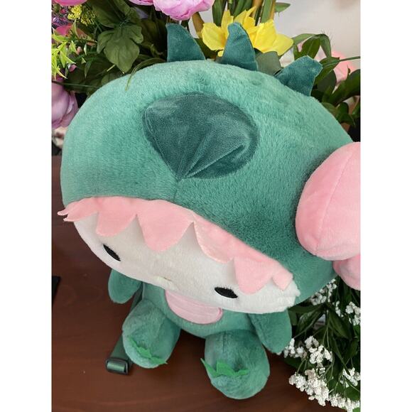 Sanrio Hello Kitty In Dino Costume Plush Backpack 2023 Approx. 15”X12" - Picture 5 of 10
